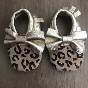 Cheetah Print Baby Moccasins